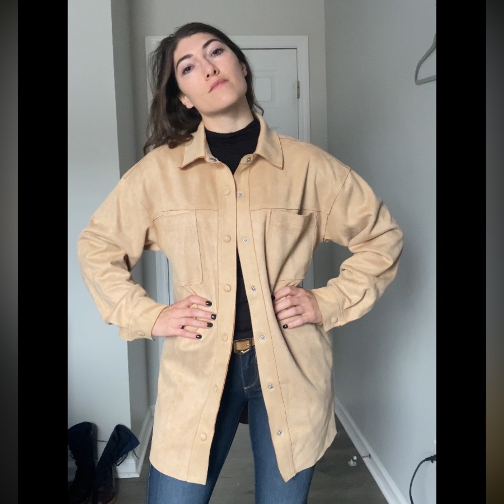 Beige Shacket / Chore Coat